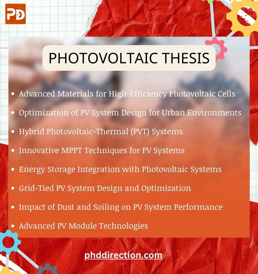 Photovoltaic Thesis Ideas